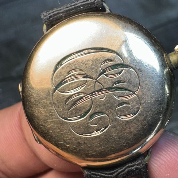 RARE Waltham Trench Watch WWI - Gold Wind Needs Minor Repair - Picture 13 of 14